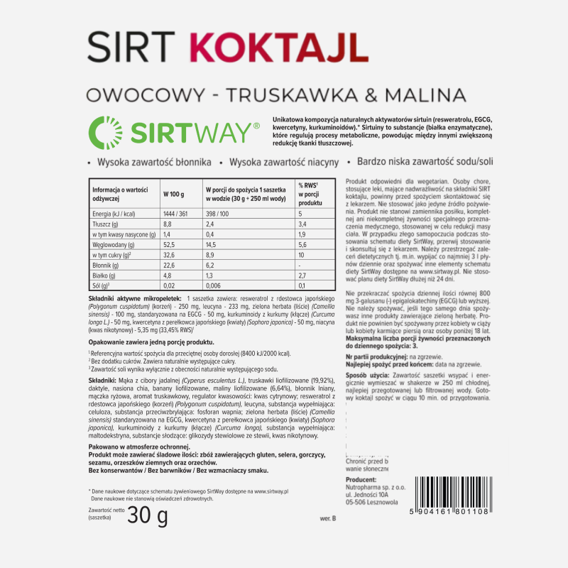 SIRT Koktajle - miks  smaków