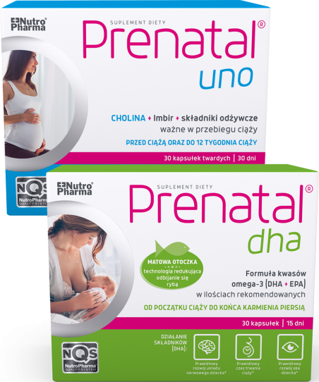 suplementy diety dla kobiet w ciąży - prenatal uno + dha