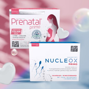 Zestaw Prenatal Primo i Nucleox Primo Suplementy przed ciążą