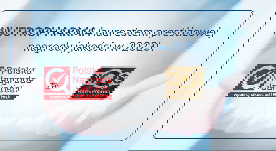 Nutropharma uhonorowana Polską Nagrodą Jakości za 2023 rok
